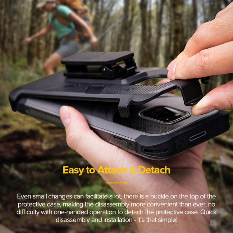 Ulefone Multifunctional TPU + PC Protective Case with Back Clip & Carabiner, For Ulefone Power Armor 14 - NMNYSX