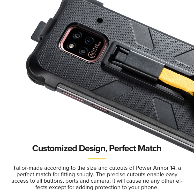 Ulefone Multifunctional TPU + PC Protective Case with Back Clip & Carabiner, For Ulefone Power Armor 14 - NMNYSX