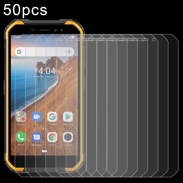 50 PCS 0.26mm 9H 2.5D Tempered Glass Film, For Ulefone Armor X6 (50 PCS), For Ulefone Power Armor 14 (50 PCS), For Blackview Oscal C20 Pro (50 PCS), For Umidigi A11s (50 PCS) - NMNYSX