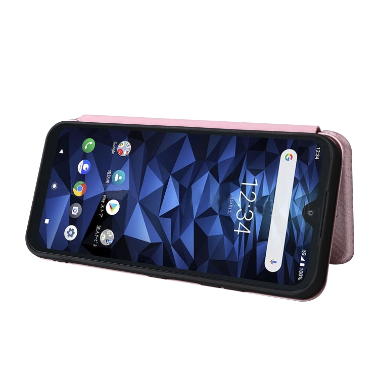 Carbon Fiber Texture Magnetic Horizontal Flip PU Phone Case, For Kyocera DIGNO BX2, For Ulefone Note 12P - NMNYSX