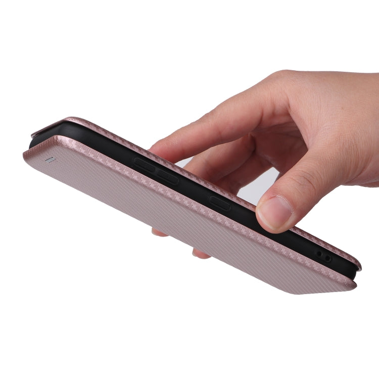 Carbon Fiber Texture Magnetic Horizontal Flip PU Phone Case, For Kyocera DIGNO BX2, For Ulefone Note 12P - NMNYSX