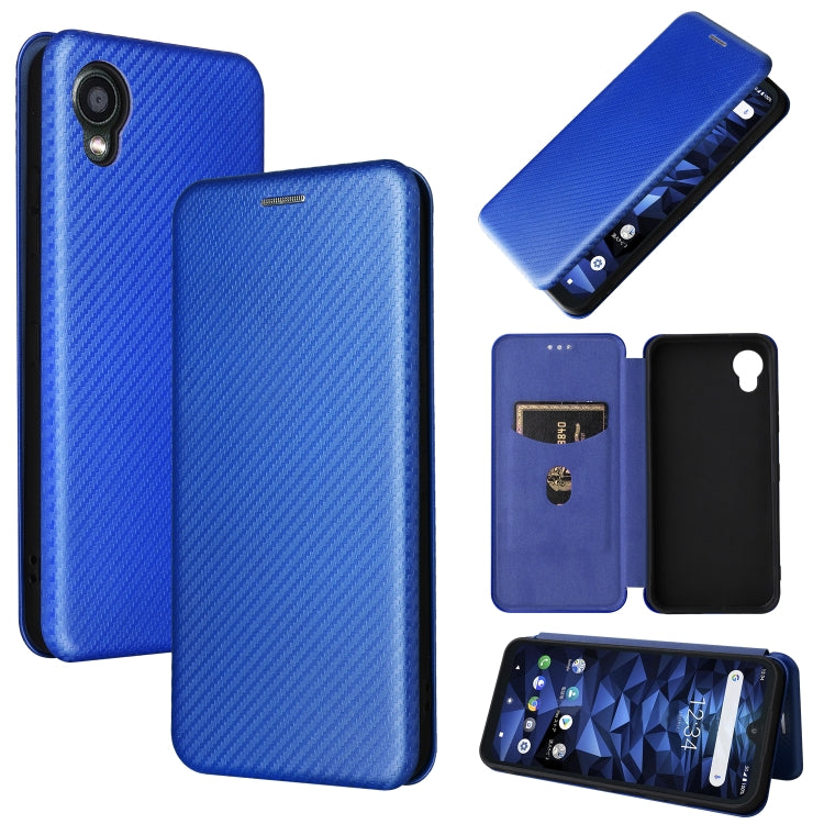 Carbon Fiber Texture Magnetic Horizontal Flip PU Phone Case, For Kyocera DIGNO BX2, For Ulefone Note 12P - NMNYSX