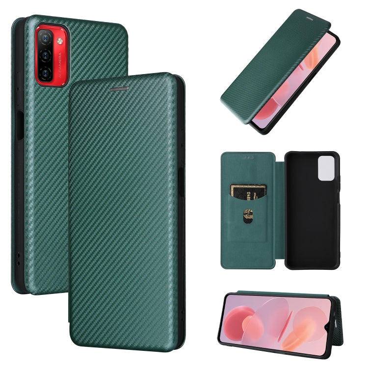 Carbon Fiber Texture Magnetic Horizontal Flip PU Phone Case, For Kyocera DIGNO BX2, For Ulefone Note 12P - NMNYSX