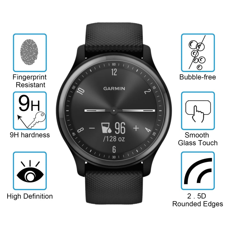 10 PCS 0.26mm 2.5D 9H Tempered Glass Film Screen Protector, For GarminMove Sport (20 PCS), For Garmin Epix (10 PCS), For Garmin Fenix 7S (10 PCS) - NMNYSX