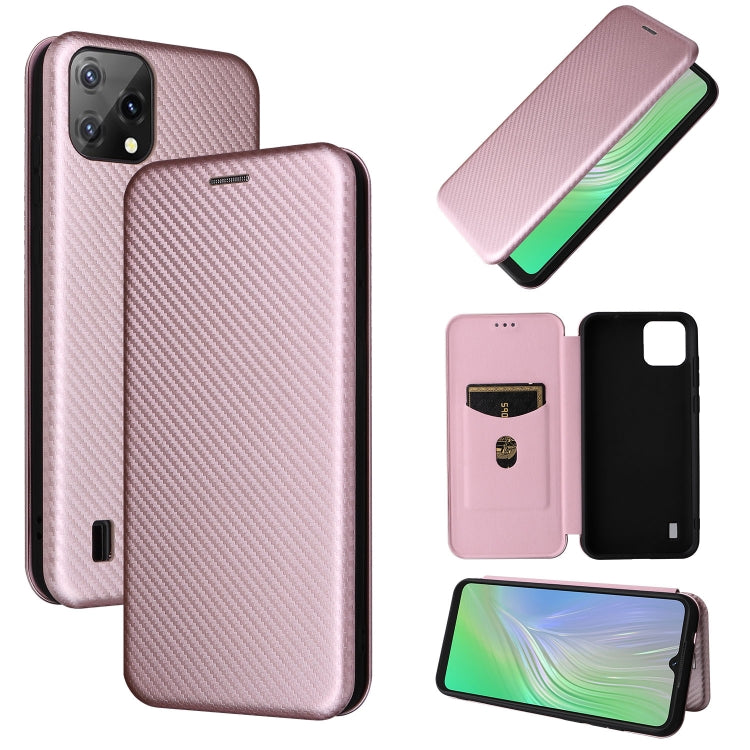 Carbon Fiber Texture Magnetic Horizontal Flip PU Phone Case, For OPPO Realme 9i / A36, For Blackview A55, For Ulefone Note 13P, For Samsung Galaxy A23 5G - NMNYSX