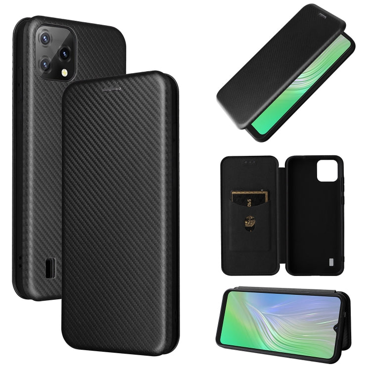 Carbon Fiber Texture Magnetic Horizontal Flip PU Phone Case, For OPPO Realme 9i / A36, For Blackview A55, For Ulefone Note 13P, For Samsung Galaxy A23 5G - NMNYSX