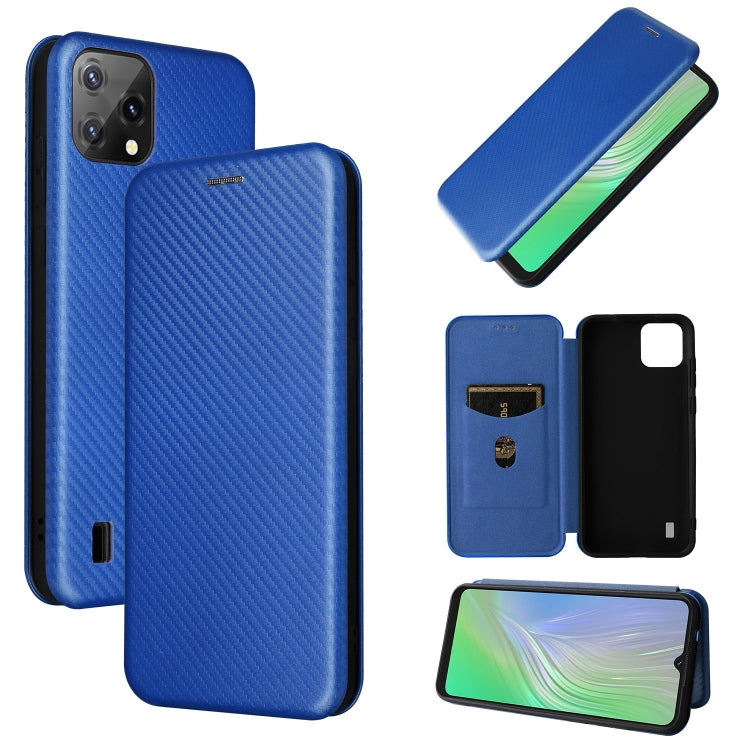 Carbon Fiber Texture Magnetic Horizontal Flip PU Phone Case, For OPPO Realme 9i / A36, For Blackview A55, For Ulefone Note 13P, For Samsung Galaxy A23 5G - NMNYSX