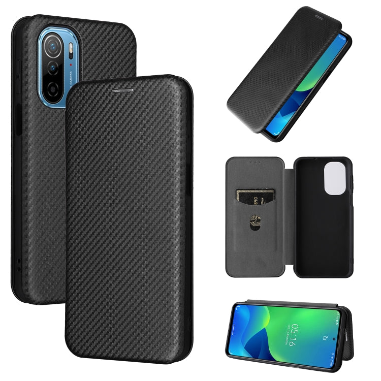 Carbon Fiber Texture Magnetic Horizontal Flip PU Phone Case, For OPPO Realme 9i / A36, For Blackview A55, For Ulefone Note 13P, For Samsung Galaxy A23 5G - NMNYSX