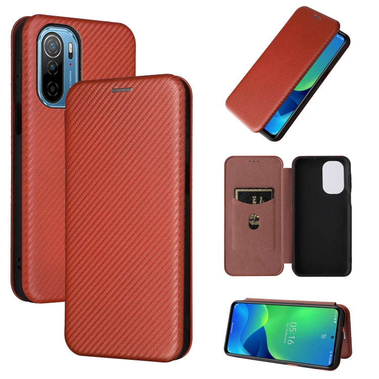Carbon Fiber Texture Magnetic Horizontal Flip PU Phone Case, For OPPO Realme 9i / A36, For Blackview A55, For Ulefone Note 13P, For Samsung Galaxy A23 5G - NMNYSX
