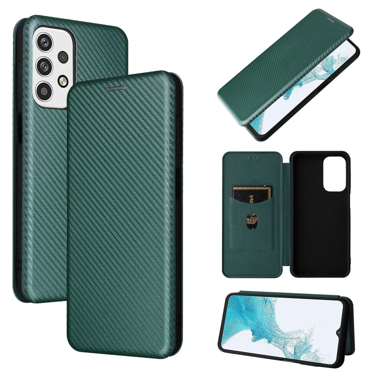 Carbon Fiber Texture Magnetic Horizontal Flip PU Phone Case, For OPPO Realme 9i / A36, For Blackview A55, For Ulefone Note 13P, For Samsung Galaxy A23 5G - NMNYSX