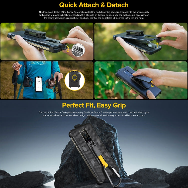For Ulefone Armor 17 Pro Ulefone Back Clip Phone Case with Carabiner, For Ulefone Armor 17 Pro - NMNYSX