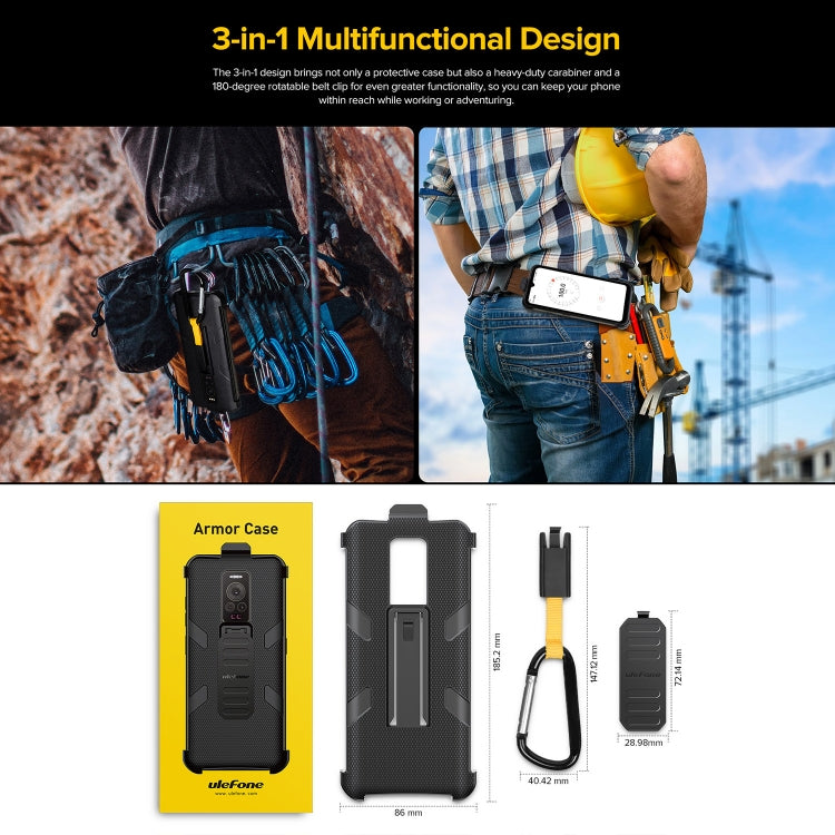 For Ulefone Armor 17 Pro Ulefone Back Clip Phone Case with Carabiner, For Ulefone Armor 17 Pro - NMNYSX