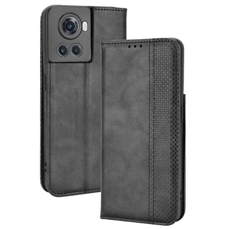 Magnetic Buckle Retro Texture Leather Phone Case, For OnePlus Ace 5G / 10R - NMNYSX