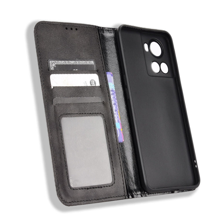 Magnetic Buckle Retro Texture Leather Phone Case, For OnePlus Ace 5G / 10R - NMNYSX