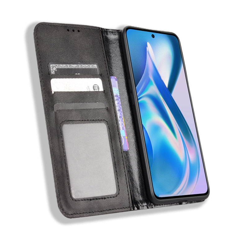 Magnetic Buckle Retro Texture Leather Phone Case, For OnePlus Ace 5G / 10R - NMNYSX
