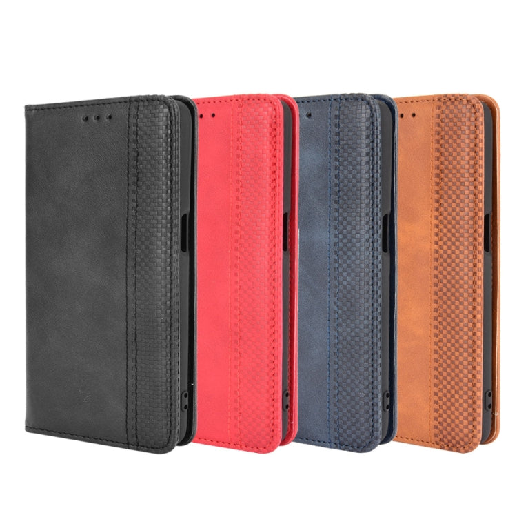 Magnetic Buckle Retro Texture Leather Phone Case, For OnePlus Ace 5G / 10R - NMNYSX