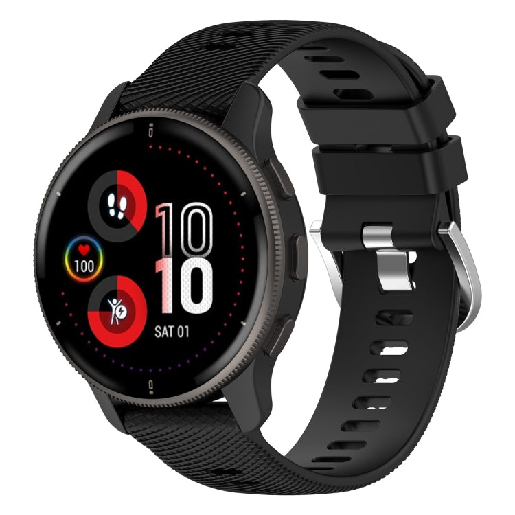 20mm Cross Textured Silicone Watch Band, For Garmin Venu 2Plus - NMNYSX