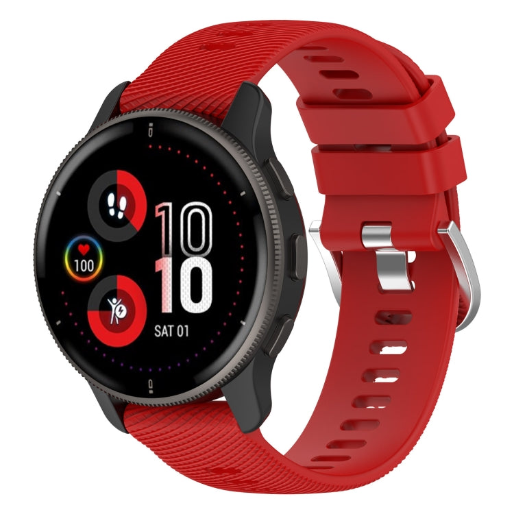 20mm Cross Textured Silicone Watch Band, For Garmin Venu 2Plus - NMNYSX