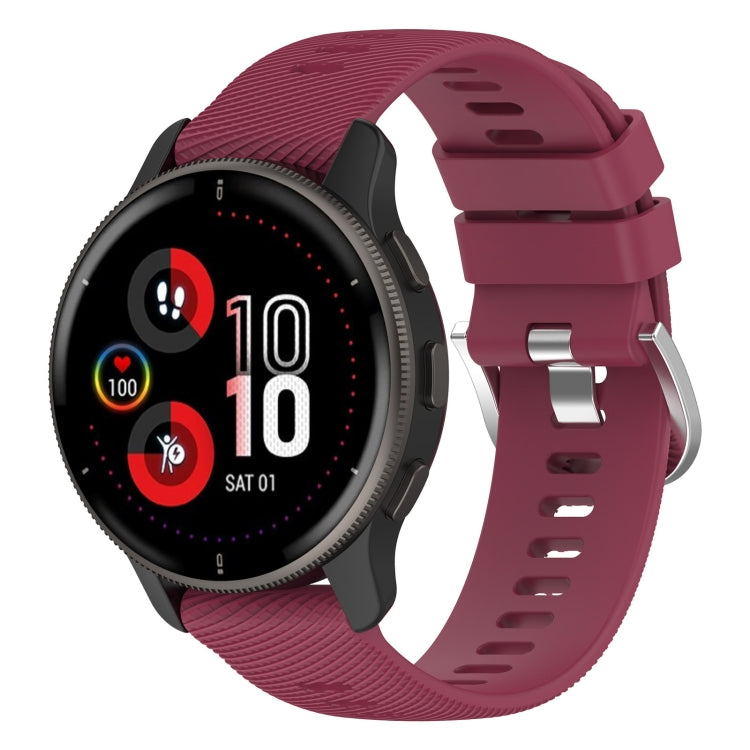 20mm Cross Textured Silicone Watch Band, For Garmin Venu 2Plus - NMNYSX