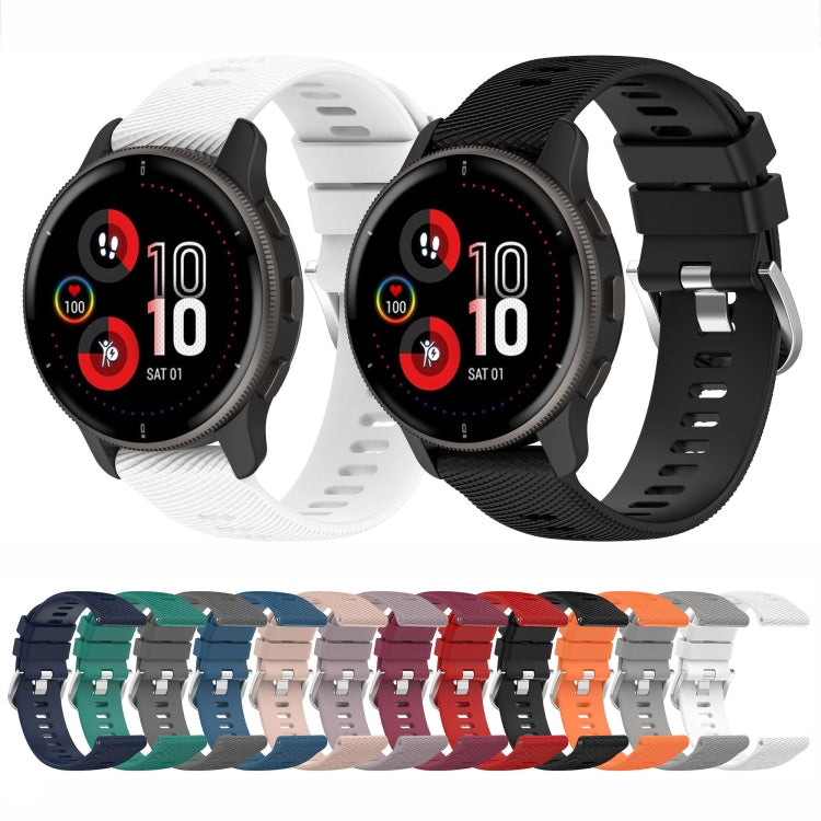 20mm Cross Textured Silicone Watch Band, For Garmin Venu 2Plus - NMNYSX