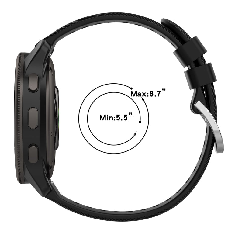 20mm Cross Textured Silicone Watch Band, For Garmin Venu 2Plus - NMNYSX