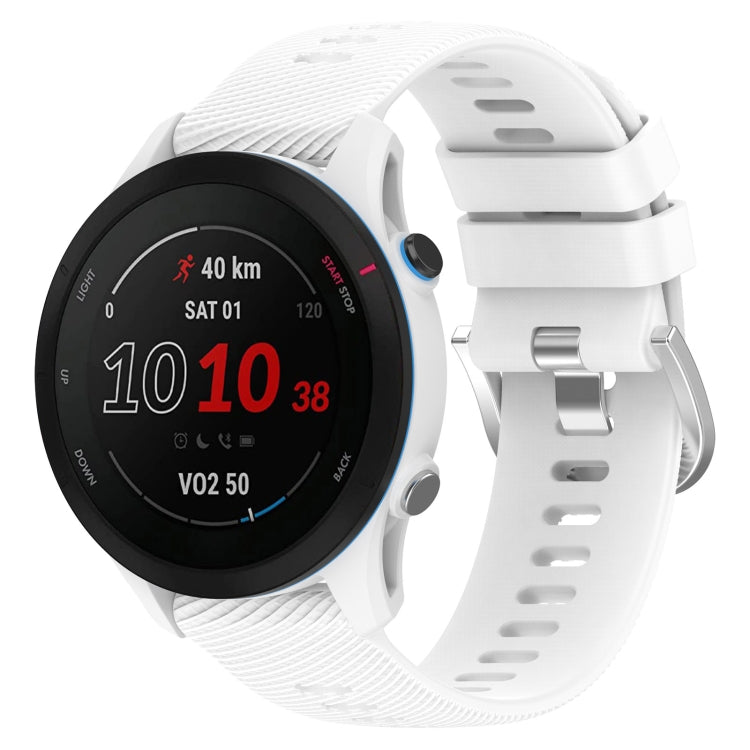 18mm Cross Textured Silicone Watch Band, For Garmin Forerunner255S - NMNYSX