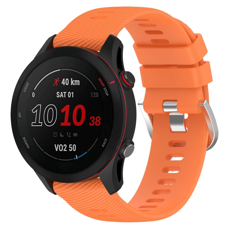 18mm Cross Textured Silicone Watch Band, For Garmin Forerunner255S - NMNYSX