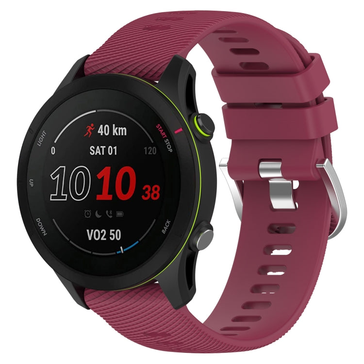 18mm Cross Textured Silicone Watch Band, For Garmin Forerunner255S - NMNYSX