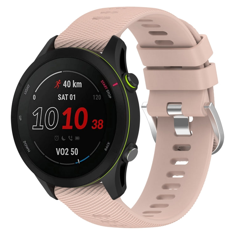 18mm Cross Textured Silicone Watch Band, For Garmin Forerunner255S - NMNYSX