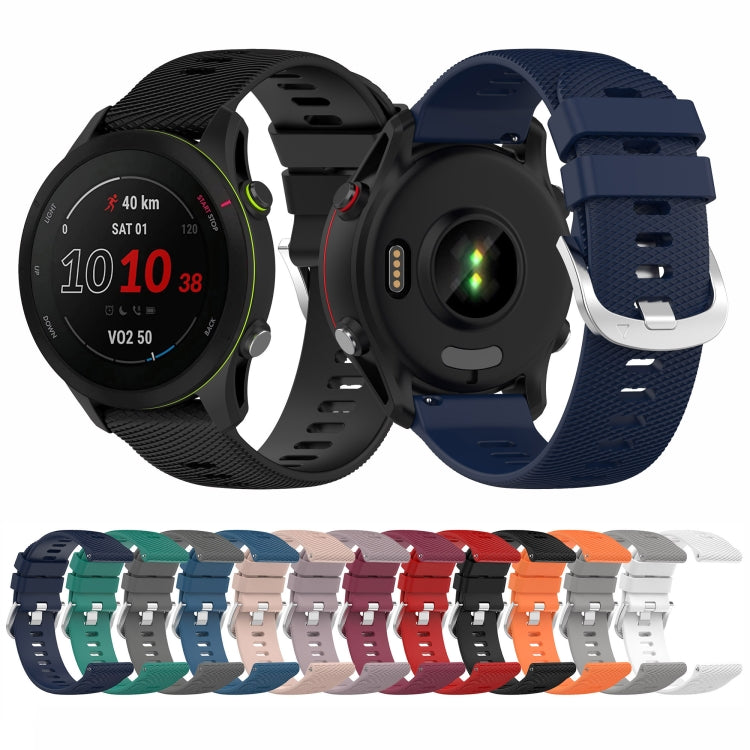 18mm Cross Textured Silicone Watch Band, For Garmin Forerunner255S - NMNYSX