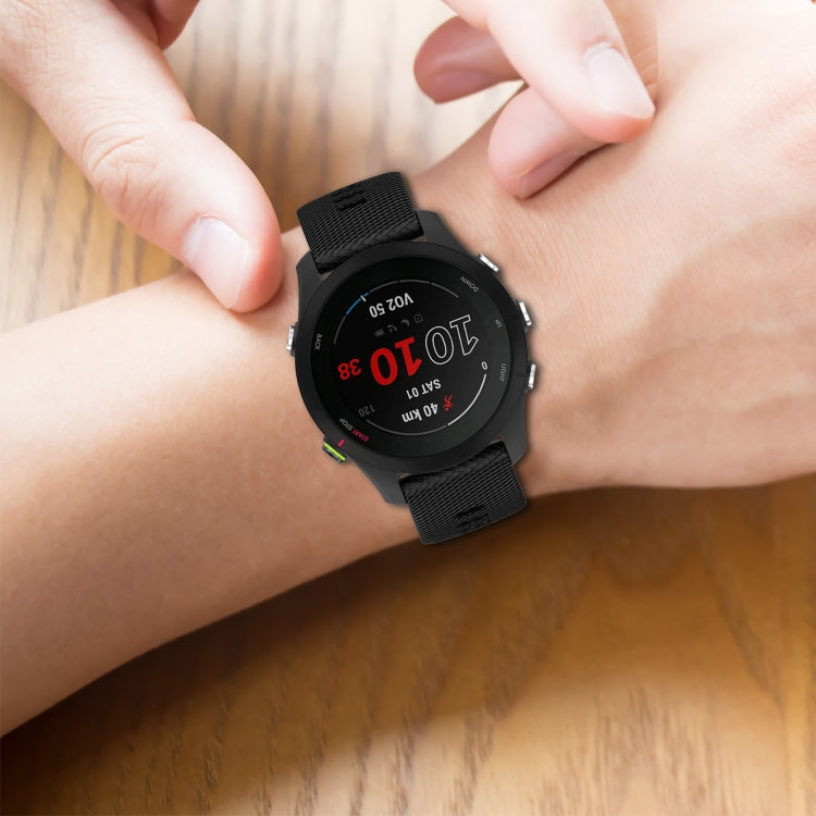 18mm Cross Textured Silicone Watch Band, For Garmin Forerunner255S - NMNYSX