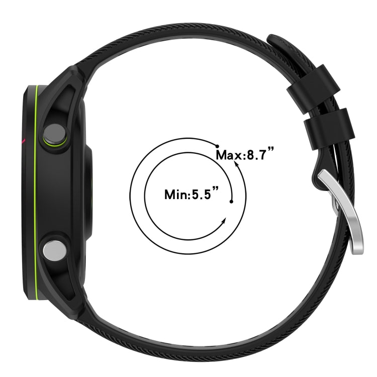 18mm Cross Textured Silicone Watch Band, For Garmin Forerunner255S - NMNYSX