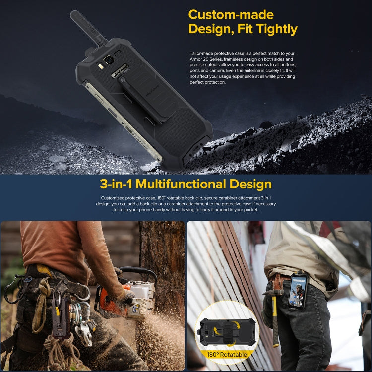 For Ulefone Armor 20WT Ulefone Back Clip Phone Case with Carabiner, For Ulefone Armor 20WT - NMNYSX