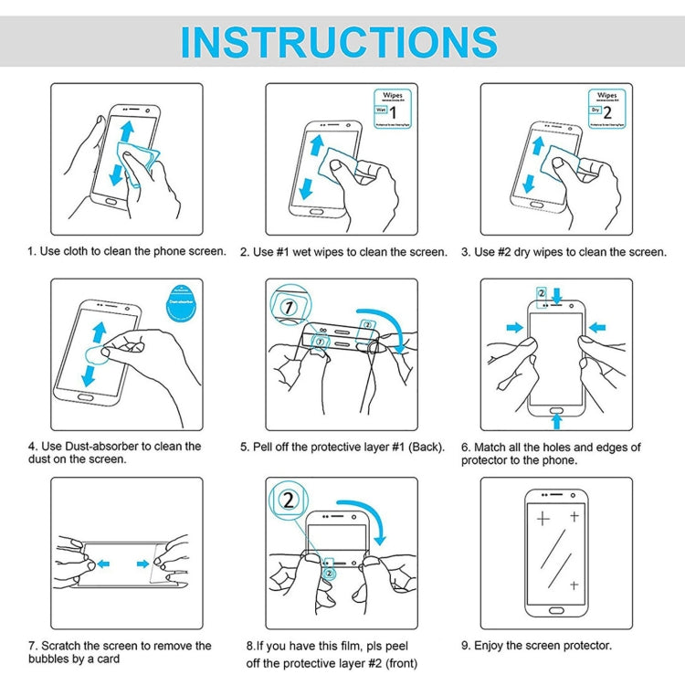 10pcs 0.26mm 9H 2.5D Tempered Glass Film, For Wiko 5G (10 PCS), For Ulefone Power Armor 19 (10 PCS) - NMNYSX