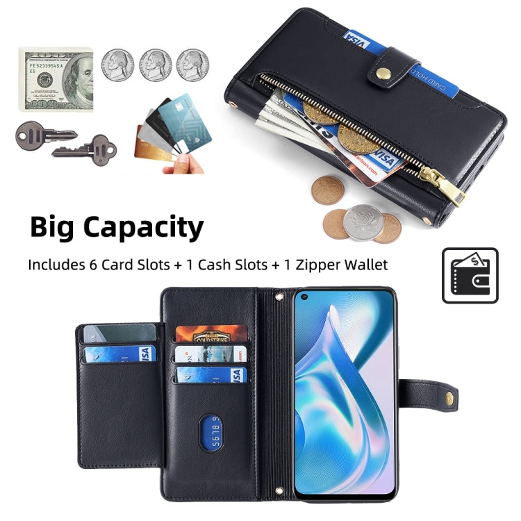 Sheep Texture Cross-body Zipper Wallet Leather Phone Case, For OnePlus Ace Racing - NMNYSX