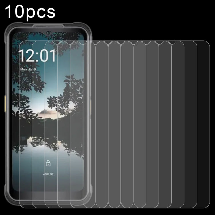 10pcs 0.26mm 9H 2.5D Tempered Glass Film, For AGM G2 (10 PCS), For AGM G2 Pro (10 PCS), For AGM G2 Guardian (10 PCS), For Ulefone Armor 20WT (10 PCS), For Samsung Galaxy F14 (10 PCS) - NMNYSX