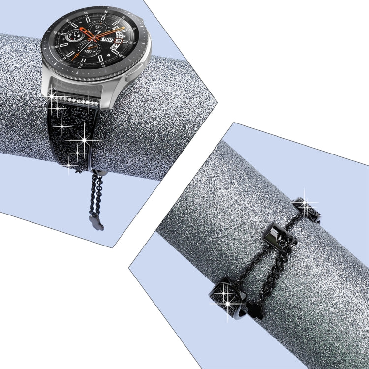 20mm Diamond Chain Mental Watch Band, For Garmin Venu / Venu 2 Plus / Venu Sq / Sq2 - NMNYSX