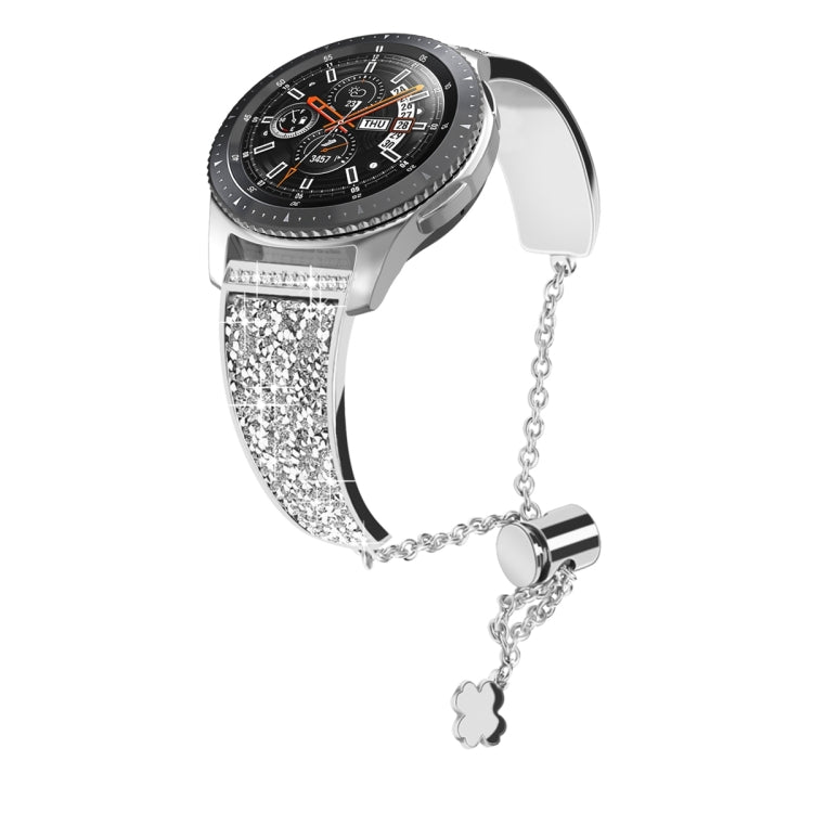 20mm Diamond Chain Mental Watch Band, For Garmin Venu / Venu 2 Plus / Venu Sq / Sq2 - NMNYSX