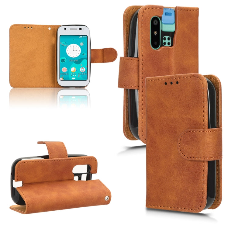 Skin Feel Magnetic Flip Leather Phone Case, For Sharp MAMORINO6 - NMNYSX