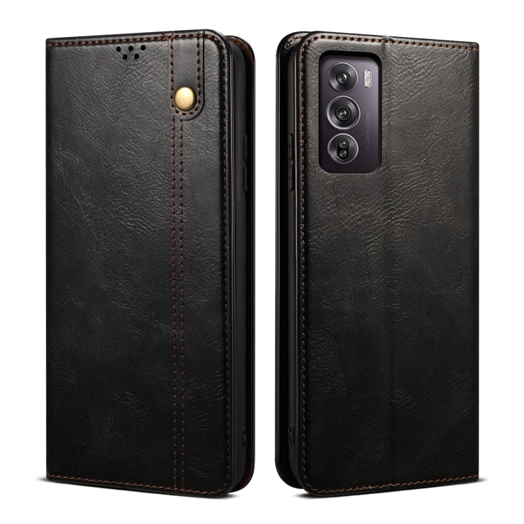 Oil Wax Crazy Horse Texture Leather Phone Case, For OPPO A5x 4G / 5...