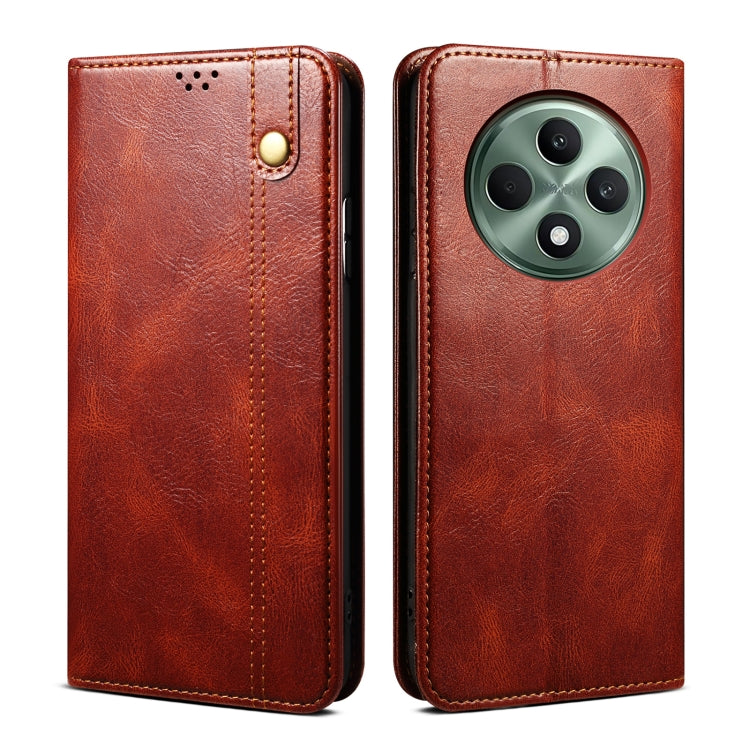 Oil Wax Crazy Horse Texture Leather Phone Case, For OPPO A5x 4G / 5...