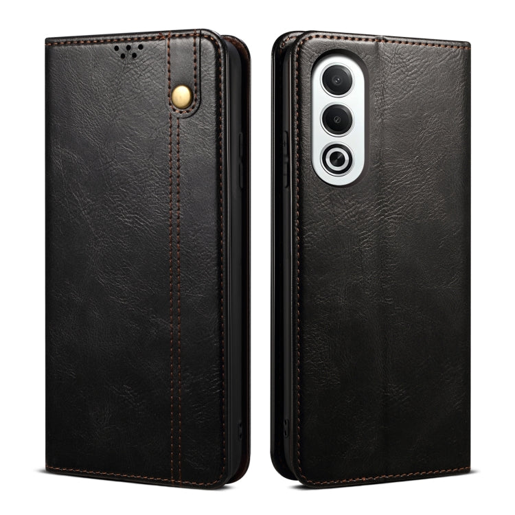 Oil Wax Crazy Horse Texture Leather Phone Case, For OPPO A5x 4G / 5...