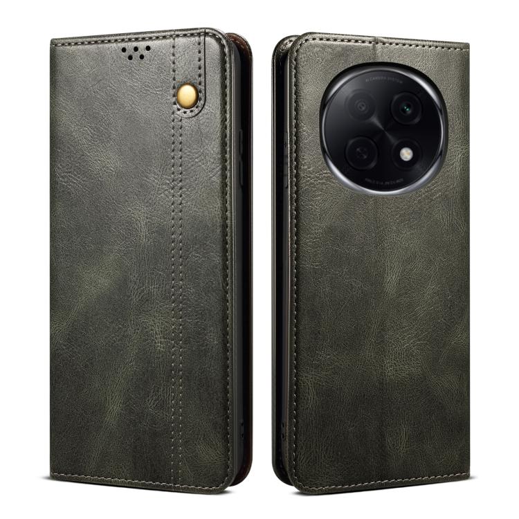 Oil Wax Crazy Horse Texture Leather Phone Case, For OPPO A5x 4G / 5...