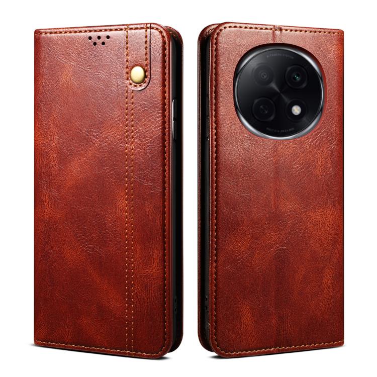 Oil Wax Crazy Horse Texture Leather Phone Case, For OPPO A5x 4G / 5...