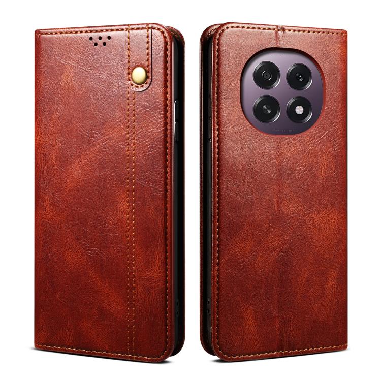 Oil Wax Crazy Horse Texture Leather Phone Case, For OPPO A5x 4G / 5...