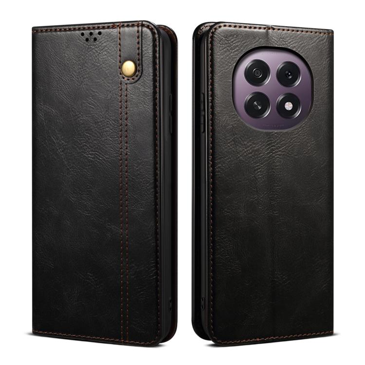 Oil Wax Crazy Horse Texture Leather Phone Case, For OPPO A5x 4G / 5...