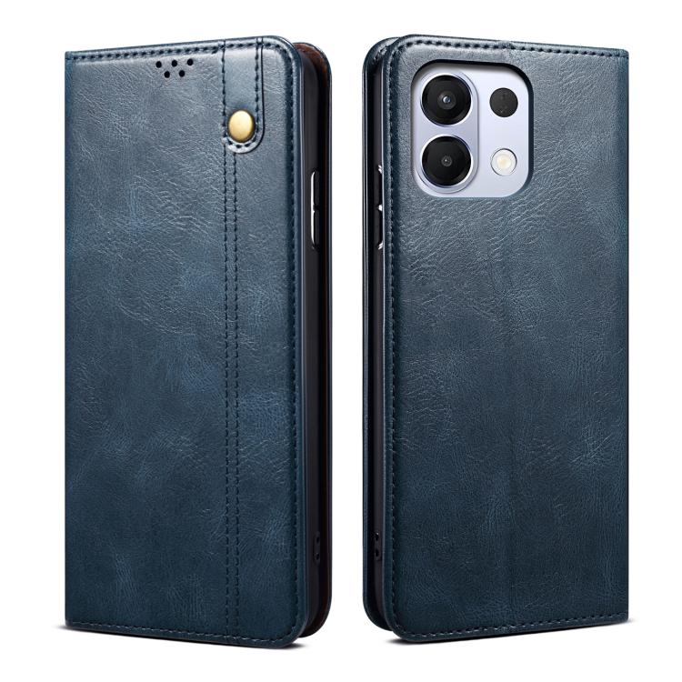 Oil Wax Crazy Horse Texture Leather Phone Case, For OPPO A5x 4G / 5...