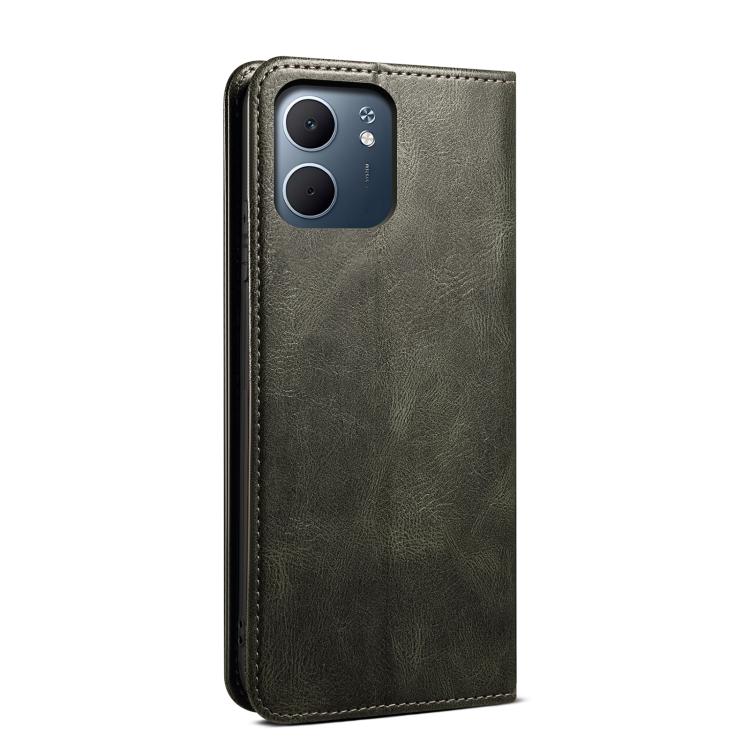 Oil Wax Crazy Horse Texture Leather Phone Case, For OPPO A5x 4G / 5...