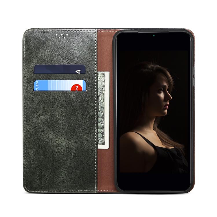 Oil Wax Crazy Horse Texture Leather Phone Case, For OPPO A5x 4G / 5...