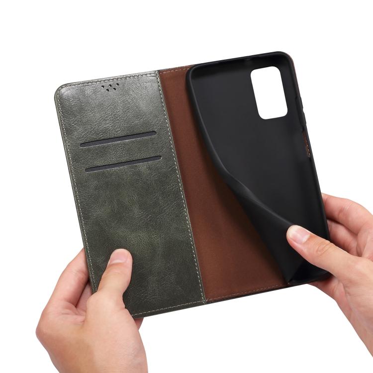 Oil Wax Crazy Horse Texture Leather Phone Case, For OPPO A5x 4G / 5...